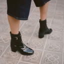 Lyra Boots, glossy black OUTLET